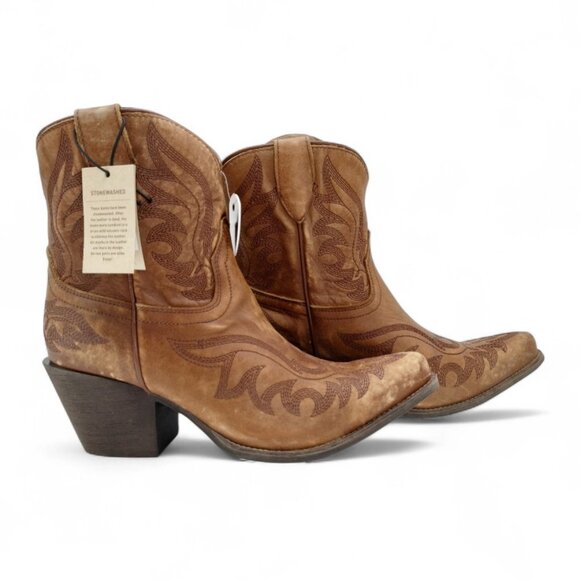 Ariat Chandler Women's Size 9C W Naturally Distressed Brown Leather Western Boot - Picture 3 of 16